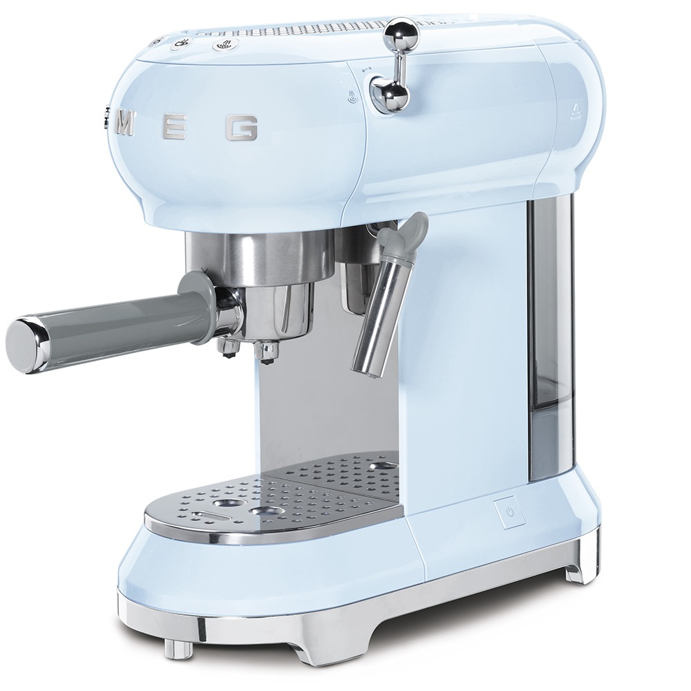 Smeg Espresso Coffee Machine - Pastel Blue